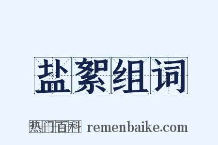 盐絮组词是什么意思的图片